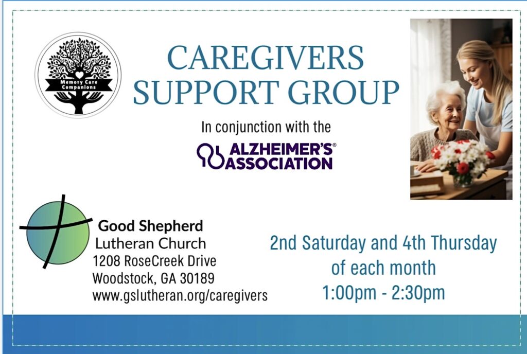 Caregivers Support Group - Good Shepherd Lutheran Church